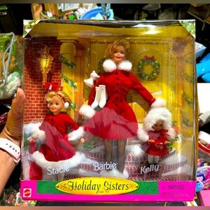 Vtg Barbie Holiday Sisters Gift Set Kelly and Stacie Dolls 1999 #23617 NRFB New